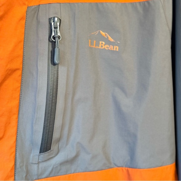 L.L. Bean Men’s Gray/Orange jacket (Size M) Waterproof, Windproof! - Picture 11 of 12
